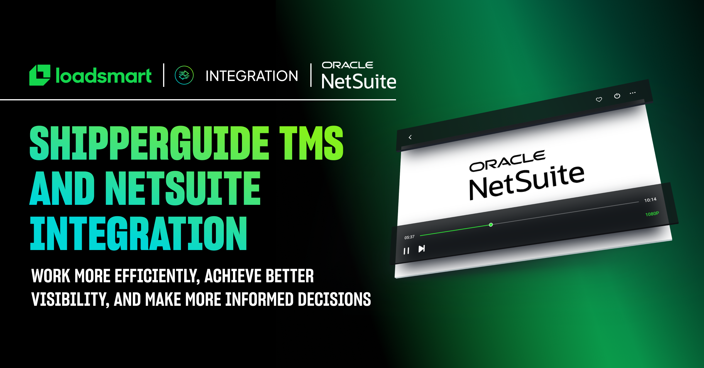 Shipperguide tms and netsuite integration